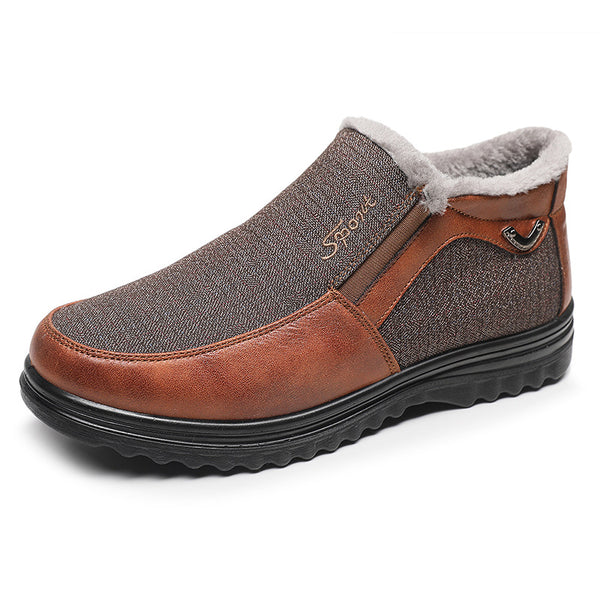 Mens Shoes - Large Size Anti-slip sole Men's Canvas Shoes Walking Comfortable Flat Slip On Shoes