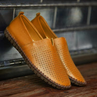 Shoes - Fashion Handmade Leather Mens Slip On Loafers
