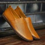 Shoes - Fashion Handmade Leather Mens Slip On Loafers