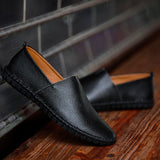 Shoes - Fashion Handmade Leather Mens Slip On Loafers