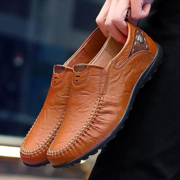 Shoes -Soft Leather Handmade Casual Men's Loafers
