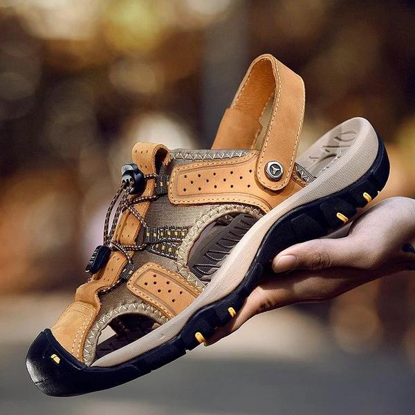 Casual New Genuine Leather Beach Sandals Summer Shoes