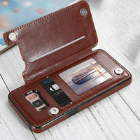 Luxury Retro Leather Card Slot Holder Cover Case For Samsung S10 Plus Lite Note 9 8 S9 S8 Plus S7 Edge