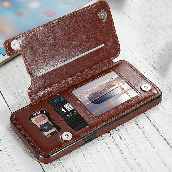 Luxury Retro Leather Card Slot Holder Cover Case For Samsung S10 Plus Lite Note 9 8 S9 S8 Plus S7 Edge