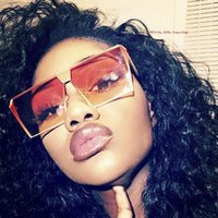 Sunglasses - Big Frame Vintage Women Unique Oversize Sunglasses