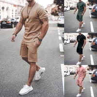 Men's Summer 2pcs Short Sport Tracksuits
