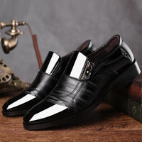 Shoes - Luxury Men's Formal Business PU Leather Shoes