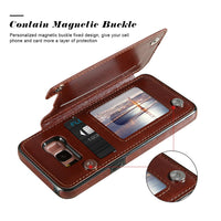 Luxury Retro Leather Card Slot Holder Cover Case For Samsung S10 Plus Lite Note 9 8 S9 S8 Plus S7 Edge