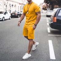 Men's Summer 2pcs Short Sport Tracksuits