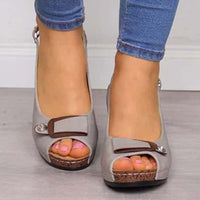 Casual Sewing Women Comfortable Ladies Retro Wedges Sandals Plus Size