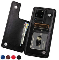 Retro PU Leather Flip Wallet Holder Cover For Samsung Galaxy S20/S20Plus/S20Ultra/S10/9 Note10/9