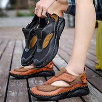 Men's Summer Breathable Leather Sandals