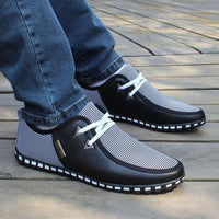 Shoes-Men's Striped Lace Up Lightweight Shoes