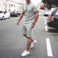 Men's Summer 2pcs Short Sport Tracksuits