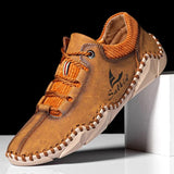 Handmade Leather Men Moccasins Sneakers Driving Shoe Leather Loafers