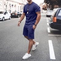 Men's Summer 2pcs Short Sport Tracksuits