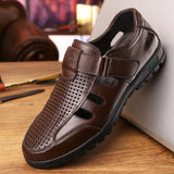 Comfortable Leather Men Shoes Sandals