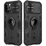 Impact Resistant Armor Cover Slide Camera Case for iPhone 12 Series