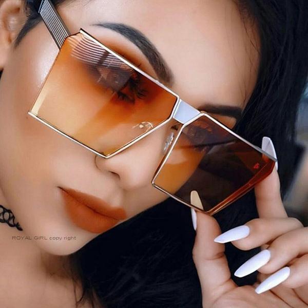 Sunglasses - Big Frame Vintage Women Unique Oversize Sunglasses