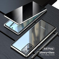 Anti Peeping Privacy Glass Metal Magnetic Case for Samsung Galaxy Note 20/Note 20 Ultra(Buy 2 Get 10% Off)