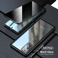 Anti Peeping Privacy Glass Metal Magnetic Case for Samsung Galaxy Note 20/Note 20 Ultra(Buy 2 Get 10% Off)