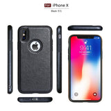 Phone Case - Vintage PU Leather Back Ultra Thin Case Cover for iphone X XS Max XR