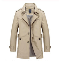 Lazanow Men's High Quality Trench Coat