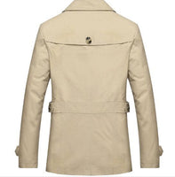 Lazanow Men's High Quality Trench Coat