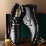 Men's Shoes-Men's Business Leather Oxfords