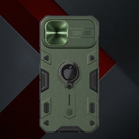 Impact Resistant Armor Cover Slide Camera Case for iPhone 12 Series