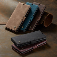 Case&Strap - Luxury Flip Retro Leather Card Holder Flip Cover Case For Samsung Note 10 pro S10 plus S10 lite S10 Note 9 8 S9 S8 Plus