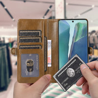 Detachable Magnetic PU Leather Wallet Case for Samsung Galaxy Note Series