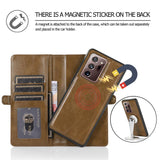Detachable Magnetic PU Leather Wallet Case for Samsung Galaxy Note Series