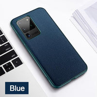 Luxury Shockproof Anti-Slip Fiber Texture Back Cover For Samsung Galaxy S20/S20ultra/S20Plus/note 20/note20ultra/note 10plus