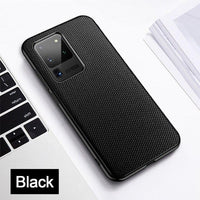 Luxury Shockproof Anti-Slip Fiber Texture Back Cover For Samsung Galaxy S20/S20ultra/S20Plus/note 20/note20ultra/note 10plus