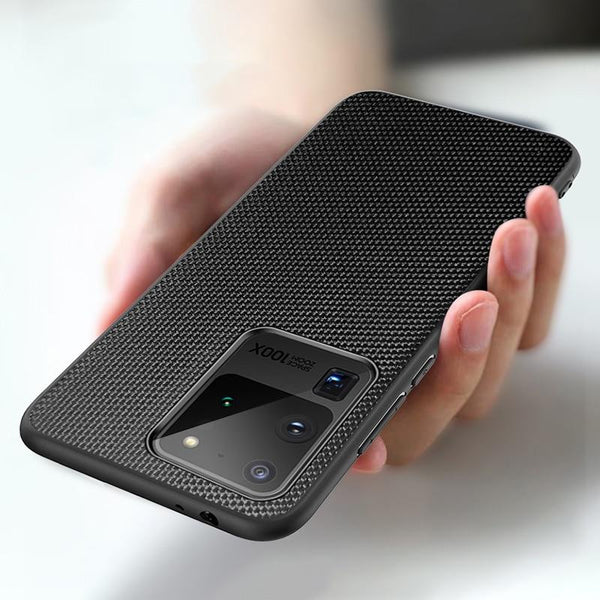 Luxury Shockproof Anti-Slip Fiber Texture Back Cover For Samsung Galaxy S20/S20ultra/S20Plus/note 20/note20ultra/note 10plus