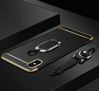 Phone Case - Luxury Ultra Thin 3 IN 1 Plating Magnetic Ring Holder Case For iPhone X/XR/XS/XS Max 8 7 6S 6/Plus