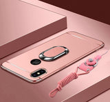 Phone Case - Luxury Ultra Thin 3 IN 1 Plating Magnetic Ring Holder Case For iPhone X/XR/XS/XS Max 8 7 6S 6/Plus