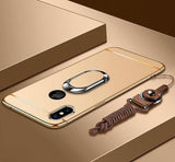 Phone Case - Luxury Ultra Thin 3 IN 1 Plating Magnetic Ring Holder Case For iPhone X/XR/XS/XS Max 8 7 6S 6/Plus