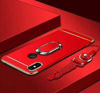 Phone Case - Luxury Ultra Thin 3 IN 1 Plating Magnetic Ring Holder Case For iPhone X/XR/XS/XS Max 8 7 6S 6/Plus