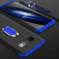 360° Full Protection 3 IN 1 Magnetic Ring Holder Case For Samsung S10/Plus/E Note 9/8 S9 S8/Plus S7/Edge With FREE Strap
