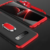 360° Full Protection 3 IN 1 Magnetic Ring Holder Case For Samsung S10/Plus/E Note 9/8 S9 S8/Plus S7/Edge With FREE Strap