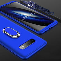 360° Full Protection 3 IN 1 Magnetic Ring Holder Case For Samsung S10/Plus/E Note 9/8 S9 S8/Plus S7/Edge With FREE Strap