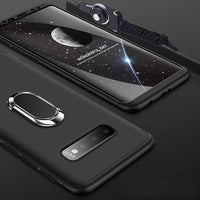 360° Full Protection 3 IN 1 Magnetic Ring Holder Case For Samsung S10/Plus/E Note 9/8 S9 S8/Plus S7/Edge With FREE Strap