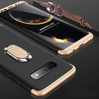 360° Full Protection 3 IN 1 Magnetic Ring Holder Case For Samsung S10/Plus/E Note 9/8 S9 S8/Plus S7/Edge With FREE Strap