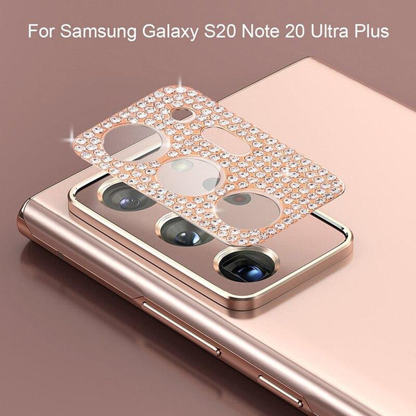 Bling Diamond Metal Camera Lens Protection for Samsung Galaxy Note20/ultra/s20/ultra/plus/s21/s21plus/s21 ultra