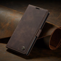 Case&Strap - Luxury Flip Retro Leather Card Holder Flip Cover Case For Samsung Note 10 pro S10 plus S10 lite S10 Note 9 8 S9 S8 Plus
