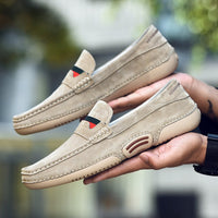 Ultralight Soft Men Loafers Suede Leather Driving Shoes