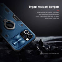 Impact Resistant Armor Cover Slide Camera Case for iPhone 12 Series