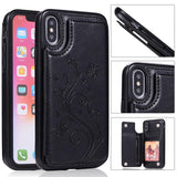 Luxury Retro Floral Wallet Leather Card Holder Kickstand Case For iPhone X XR XS MAX 8 7 6S 6 Plus
